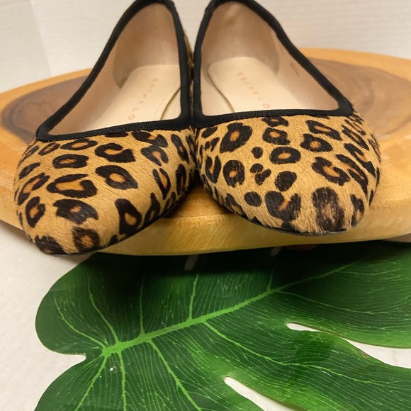 Sasha London BALLET Leopard Print dyed Pony Hair Ballet Flats - Picture 5 of 9